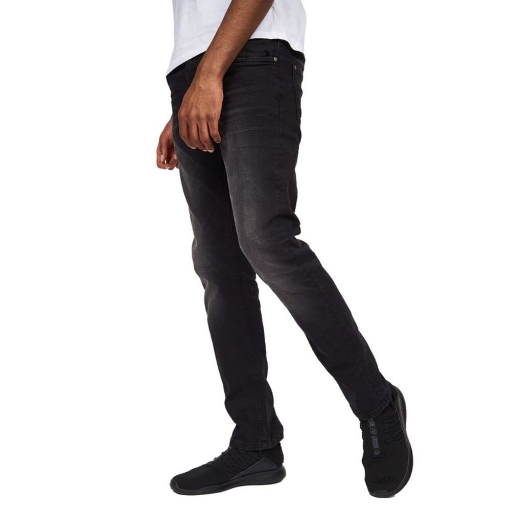 Crosshatch Mens Svelte Stretch Jeans / Black Wash